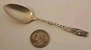 Antique AESTHETIC Wallace Sterling Silver Demitasse Spoon Scroll Rococo c.1890 - Picture 1 of 6