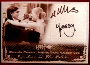 HARRY POTTER & GOBLET OF FIRE - Fleur & Roger - Hand-Signed Dual Autograph Card - Picture 1 of 2