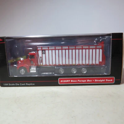 SpecCast Meyer 8126RT Boss Forage Box Red Peterbilt Triple Alxe 1/64 MEY-002-B5 - Image 1 of 4