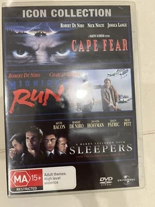Cape Fear / Midnight Run / Sleepers DVD reg.4 Icon Collection 3 films 3 DVD Disc - Picture 1 of 4