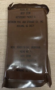 USGI, 1982, MRE, Menu No. 5 Beef Stew - Picture 1 of 8