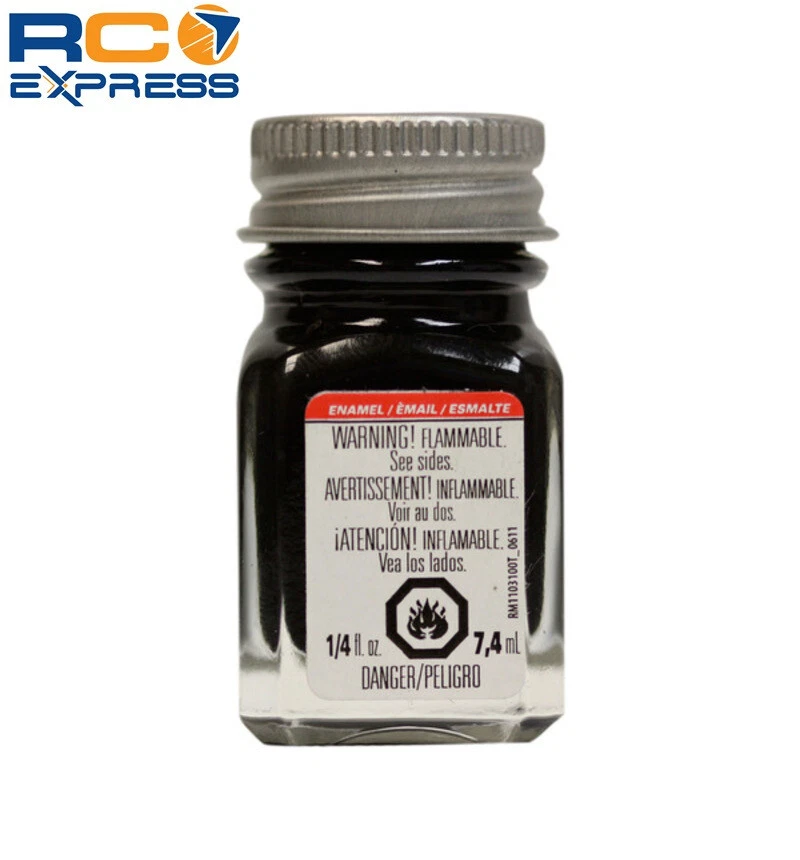 Testors Enamel 1/4 oz Flat Black TES1149TT - Image 1 of 1