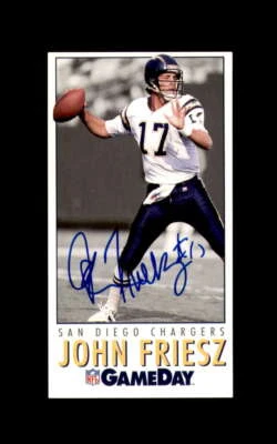 John Friesz Signed 1992 NFL GameDay San Diego Chargers Autograph - Image 1 of 2