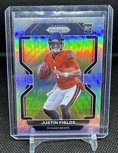 2021 Panini Prizm Justin Fields Silver Variation V-334 Pittsburgh Steelers