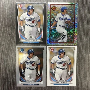 2014 Bowman Chrome Corey Seager + Asia Black + 1989 Refractor Insert + Base - Picture 1 of 6