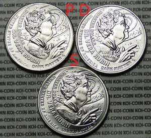 BU US 2025 PDS 3x Dr. Vera Rubin American Women quarters coins - Picture 1 of 2