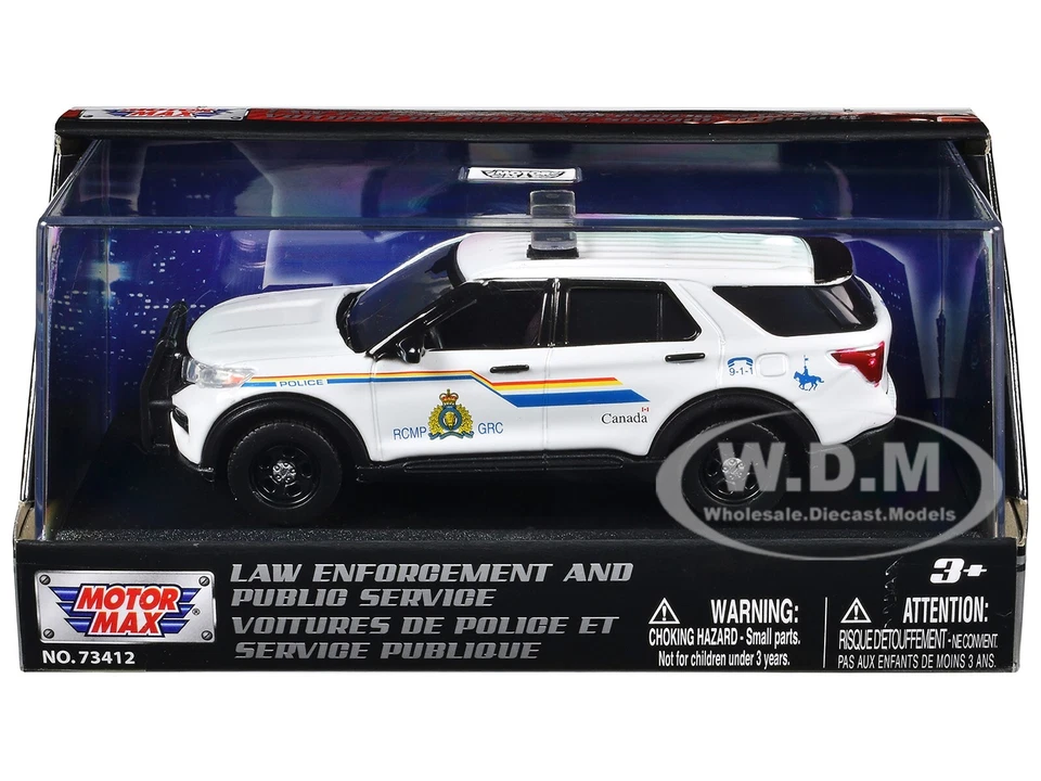 2022 FORD POLICE INTERCEPTOR UTILITY "RCMP" 1/43 DIECAST MODEL BY MOTORMAX 79499 - Image 1 of 1