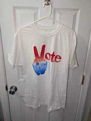 Camiseta de Voto Patriótico para Hombres Día de las Elecciones Manga Corta Talla Grande  Foto 1 de 4