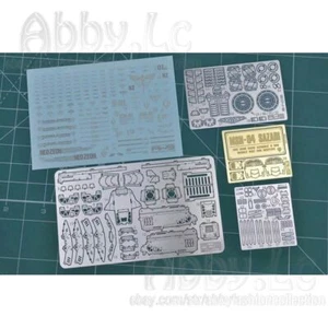 para RG 1/144 Sazabi AW9 Modelo Detalle de Metal Añadir en Pieza Hoja Grabada + Calcomanía S04 - Imagen 1 de 10