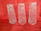retro-vintage 3 anciens verres de lustre / plafonnier / décoration lampe