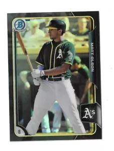 2015 Bowman Draft - Cromo Opaco Olson #196 Nero Rifrattore (RC) - Foto 1 di 1