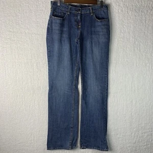 EVISU Jeans Women’s Size 30 Straight Leg Back Zip Up Pockets Actual 32/33 - Picture 1 of 14