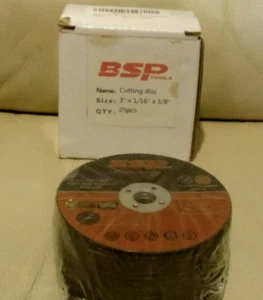 BSP TOOLS Cutting disc 3" x 1/16" x 3/8" - 25 Pcs - Picture 1 of 5