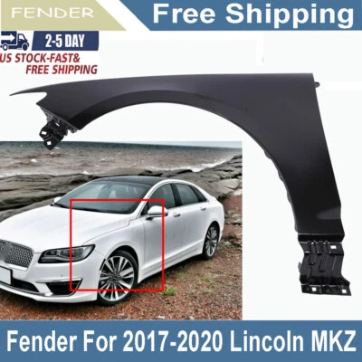 Primed Steel Front Driver Side Fender For 2017 2018 2019 2020 Lincoln MKZ Foto 1 de 4