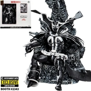 Mcfarlane Spawn w/ Throne Sketch Edition Gold Label SDCC Entertainment Earth Exc - Picture 1 of 15