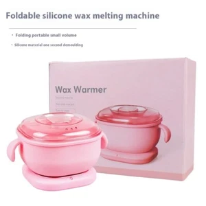 Mini Folding Wax Warmer Hair Removal Wax Dipping Pot Portable Non-stick pan - Picture 1 of 16
