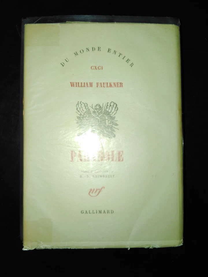 Parabole by William Faulkner 1958 Vellum Limited Edition #46/70 FRENCH - Image 1 of 4