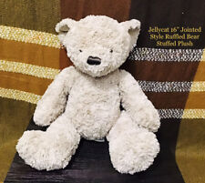 Jellycat Bear Ruffled Jointed-Style  16" Stuffed Plush Animal Rare