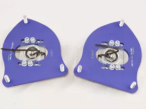Camber Plates for Mini Cooper R53 R50 Uniball Ajustable AZUL - Imagen 1 de 2