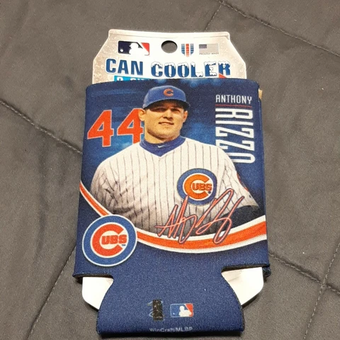 CHICAGO CUBS #44 RIZZO KOOZIE CAN COOLER NEW DOUBLE SIDED FLAT Cover