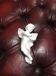 Architectural Ornate Plaster Cherub Angel Musical Wall Decor Hanging - Picture 1 of 5