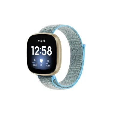 Pulsera ajustable con correa de tejido de nailon de bucle deportivo para Fitbit Versa 3/Sense Foto 1 de 4