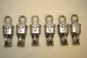Nickel Plated Quick Release Panic Snap Clip Horse Tack Rein 4" Saddle Lot of 6 - Picture 1 of 5