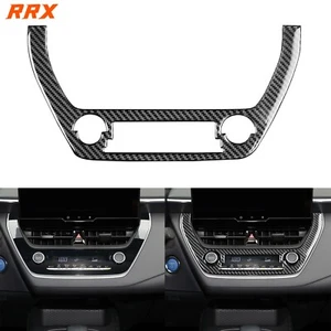Real Carbon Fiber Console AC Climate Switch Panel Cover For Toyota Corolla 19-24 - Picture 1 of 24