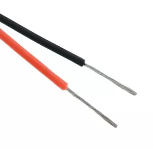 5m Rouge / 5m Noir 22AWG Silicone 60/0.08mm Brin Fil Câble - Bild 1 von 1