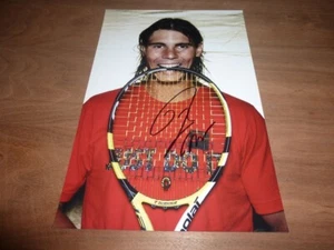 RAFA NADAL signed 12x8 PHOTO WIMBLEDON + COA - Picture 1 of 2