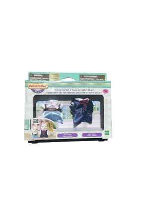 Calico Critters Town Dress Up Set ( Navy & Light Blue )