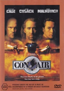 ConAir (DVD, 1997) Nicolas Cage John Cusack John Malkovich - Picture 1 of 1
