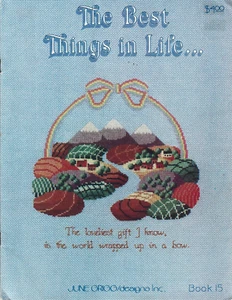The Best Things in Life June Grigg Cross Stitch Charts Booklet Vintage - Picture 1 of 2