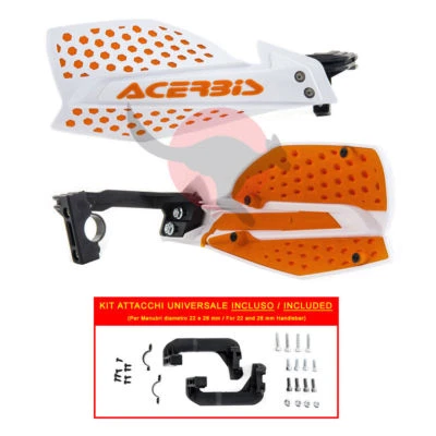 Paramani [Acerbis] X-Ultimate + Kit de Montaje - Universales - Blanco/Naranja - Imagen 1 de 3