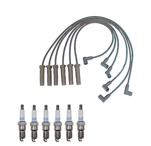 Denso Wire Set 7mm & 6 Platinum TT Spark Plugs 0.040 Kit For 3.1 3.4 V6 - Picture 1 of 1