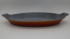 Grand plat ovale en fonte émaillée ' LE CREUSET - n° 45 '