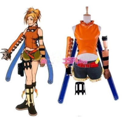 Final Fantasy X Rikku cosplay costume custom made&711 - Image 1 of 4