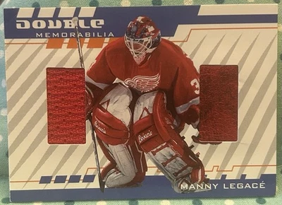 MANNY LEGACE 2001-02 ITG Be A Player Between The Pipes Double Memorabilia Relics - Image 1 of 2