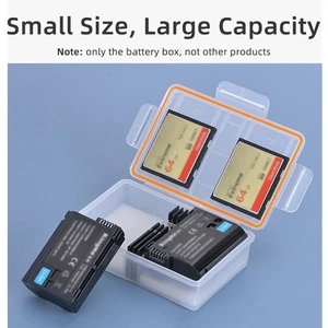 Lightweight Storage Case for Canon Panasonic Nikon Sony Camera Battery Box White - Picture 1 of 15