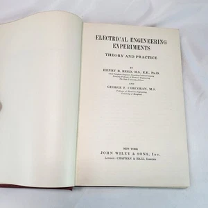 Electrical Engineering Experiments: Theory and Practice VTG 1948 Physics HC  - Bild 1 von 10
