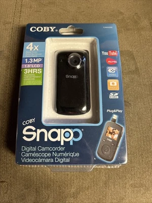 Videocámara digital Coby Snap CAM3005 caja nueva, 1,3 MP, 1,8" LCD, 3 horas Foto 1 de 2