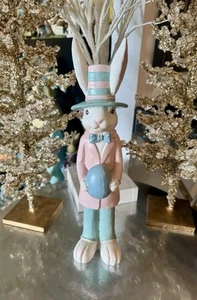 Easter Spring Bunny Holding An Egg New - Picture 1 of 10