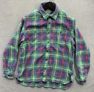 Polo Country Ralph Lauren Men Plaid Flannel Loop Collar Button Up Shirt Mens XL - Picture 1 of 21