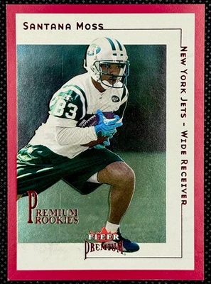 2001 Fleer Premium Star Rubies #241 SANTANA MOSS Rookie RC #001/125 Bookend JETS - Image 1 of 2