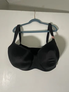 Lane Bryant Cacique glatter leicht gefütterter Balconette BH schwarz 36H Bügel siehe Des - Bild 1 von 5