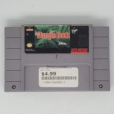 Jungle Book Super Nintendo SNES Tested And Working Good Condition Fast Shipping  - Image 1 of 3