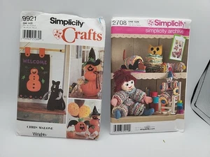 UNCUT - 2 Crafts Simplicity Schnittmuster - 2708, 9921 Yoyo Toys Halloween Deko - Bild 1 von 4