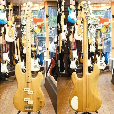 1979 FERNANDES FPM-80FL MIJ Fretless Neck Thru Precision Bass PP Natural W/GB - Image 1 of 4