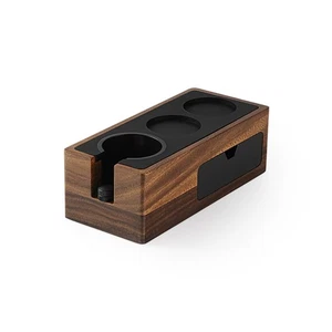 Espresso Tamping Station, 4 in 1 Walnut Espresso Organizer Box with Magnetic ... - Picture 1 of 8