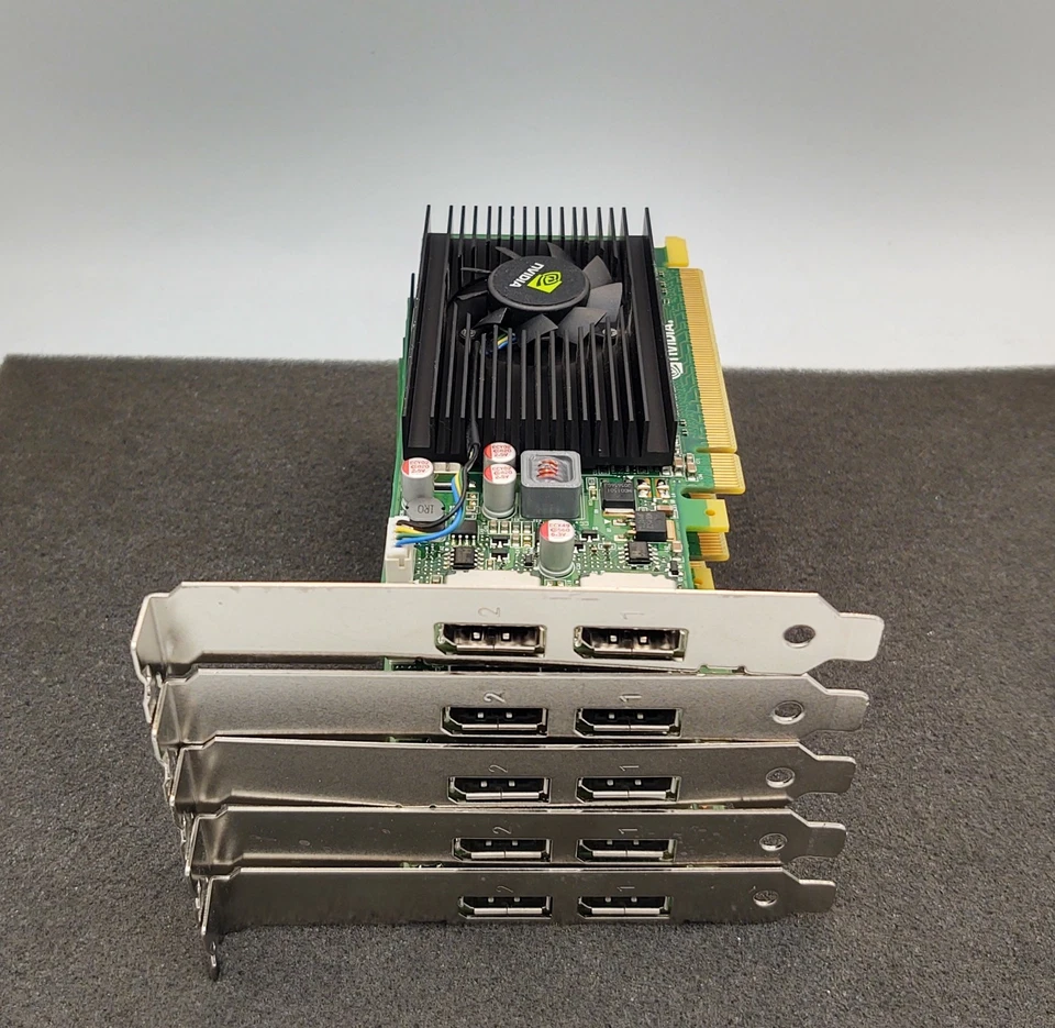 5x Nvidia NVS 310 512MB DDR3 2 x DP PCIe Full Height video card Dell 0K3WRC - Image 1 of 4